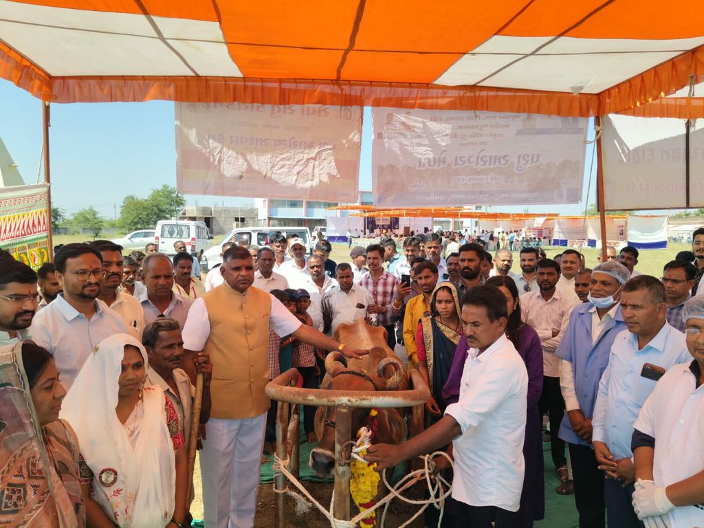 સેવા સેતુ કાર્યક્રમ અંતર્ગત પ્રથમપુર ગામે પશુ આરોગ્ય મેળા કેમ્પ યોજાયો